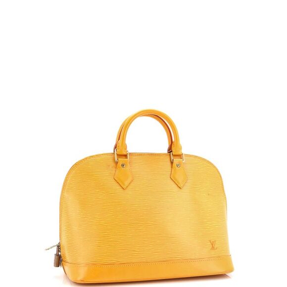 Louis Vuitton Vintage Alma Handbag Epi Leather PM Yellow - Picture 2 of 10